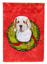 Load image into Gallery viewer, Clumber Spaniel Flag Canvas House Size