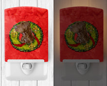 Load image into Gallery viewer, Field Spaniel Cristmas Wreath Ceramic Night Light SS4212CNL