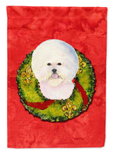 Load image into Gallery viewer, Bichon Frise Flag Canvas House Size
