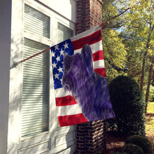 Load image into Gallery viewer, USA American Flag with Skye Terrier Flag Canvas House Size