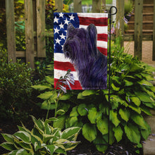 Load image into Gallery viewer, USA American Flag with Skye Terrier Garden Flag – Decorative Outdoor Yard Flag