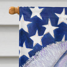 Load image into Gallery viewer, USA American Flag with Siberian Husky Flag Canvas House Size