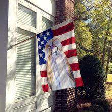 Load image into Gallery viewer, USA American Flag with Shih Tzu Flag Canvas House Size