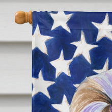 Load image into Gallery viewer, USA American Flag with Shih Tzu Flag Canvas House Size