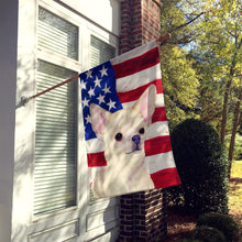 Load image into Gallery viewer, USA American Flag with Chihuahua Flag Canvas House Size