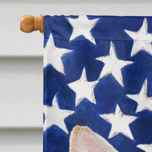 Load image into Gallery viewer, USA American Flag with Chihuahua Flag Canvas House Size