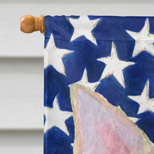 Load image into Gallery viewer, USA American Flag with Chihuahua Flag Canvas House Size