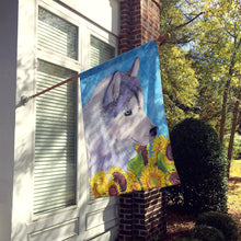 Load image into Gallery viewer, Siberian Husky Flag Canvas House Size