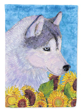 Load image into Gallery viewer, Siberian Husky Flag Canvas House Size