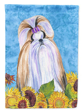 Load image into Gallery viewer, Shih Tzu Flag Canvas House Size