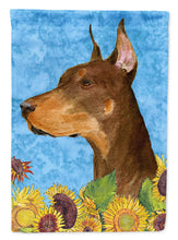 Load image into Gallery viewer, Doberman Flag Canvas House Size
