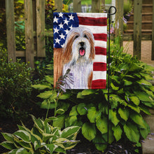 Load image into Gallery viewer, USA American Flag with Bearded Collie Garden Flag – Decorative Outdoor Yard Flag