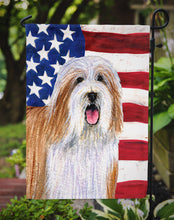 Load image into Gallery viewer, USA American Flag with Bearded Collie Garden Flag – Decorative Outdoor Yard Flag