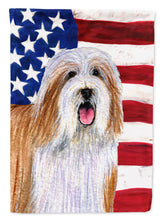 Load image into Gallery viewer, USA American Flag with Bearded Collie Garden Flag – Decorative Outdoor Yard Flag