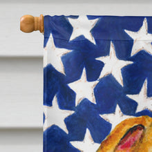 Load image into Gallery viewer, USA American Flag with Whippet Flag Canvas House Size