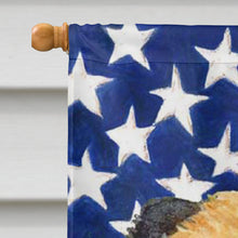 Load image into Gallery viewer, USA American Flag with Border Terrier Flag Canvas House Size