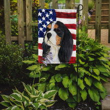 Load image into Gallery viewer, USA American Flag with Cavalier Spaniel Garden Flag – Decorative Outdoor Yard Flag