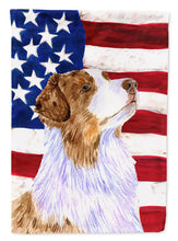 Load image into Gallery viewer, USA American Flag with Australian Shepherd Garden Flag – Decorative Outdoor Yard Flag