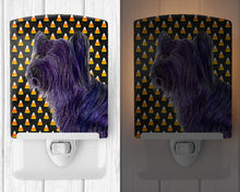 Load image into Gallery viewer, Skye Terrier Candy Corn Halloween Portrait Ceramic Night Light SS4256CNL