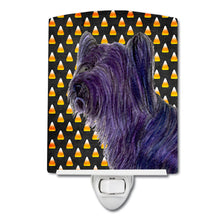 Load image into Gallery viewer, Skye Terrier Candy Corn Halloween Portrait Ceramic Night Light SS4256CNL