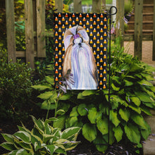 Load image into Gallery viewer, Shih Tzu Candy Corn Halloween Portrait Garden Flag – Decorative Outdoor Yard Flag