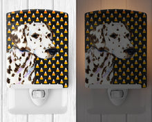 Load image into Gallery viewer, Dalmatian Candy Corn Halloween Portrait Ceramic Night Light SS4262CNL