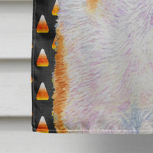 Load image into Gallery viewer, Collie Smooth Candy Corn Halloween Portrait Flag Canvas House Size