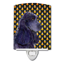 Load image into Gallery viewer, Cocker Spaniel Candy Corn Halloween Portrait Ceramic Night Light SS4264CNL