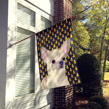 Load image into Gallery viewer, Chihuahua Candy Corn Halloween Portrait Flag Canvas House Size