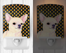 Load image into Gallery viewer, Chihuahua Candy Corn Halloween Portrait Ceramic Night Light SS4265CNL
