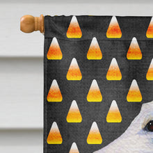 Load image into Gallery viewer, Borzoi Candy Corn Halloween Portrait Flag Canvas House Size