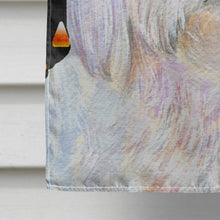 Load image into Gallery viewer, Maltese Candy Corn Halloween Portrait Flag Canvas House Size