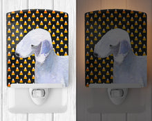 Load image into Gallery viewer, Bedlington Terrier Candy Corn Halloween Portrait Ceramic Night Light SS4276CNL