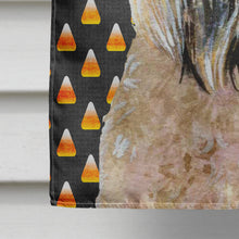 Load image into Gallery viewer, Wheaten Terrier Soft Coated Candy Corn Halloween  Flag Canvas House Size