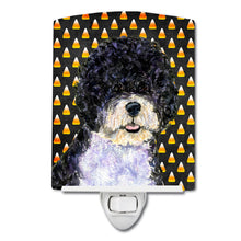 Load image into Gallery viewer, Portuguese Water Dog Candy Corn Halloween Portrait Ceramic Night Light SS4284CNL