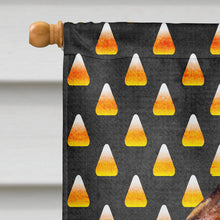 Load image into Gallery viewer, Brussels Griffon Candy Corn Halloween Portrait Flag Canvas House Size