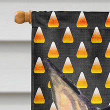 Load image into Gallery viewer, Doberman Candy Corn Halloween Portrait Flag Canvas House Size