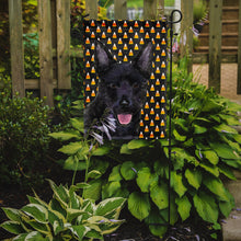 Load image into Gallery viewer, Australian Kelpie Candy Corn Halloween Portrait Garden Flag – Decorative Outdoor Yard Flag