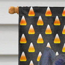 Load image into Gallery viewer, Chow Chow Candy Corn Halloween Portrait Flag Canvas House Size