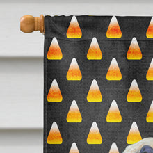Load image into Gallery viewer, Dandie Dinmont Terrier Candy Corn Halloween Portrait Flag Canvas House Size