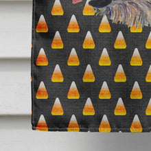 Load image into Gallery viewer, Irish Wolfhound Candy Corn Halloween Portrait Flag Canvas House Size