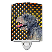 Load image into Gallery viewer, Irish Wolfhound Candy Corn Halloween Portrait Ceramic Night Light SS4299CNL