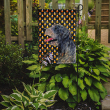 Load image into Gallery viewer, Irish Wolfhound Candy Corn Halloween Portrait Garden Flag – Decorative Outdoor Yard Flag