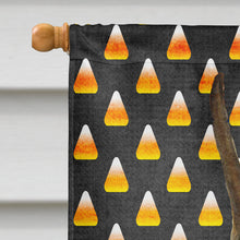 Load image into Gallery viewer, Boxer Candy Corn Halloween Portrait Flag Canvas House Size