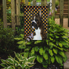 Load image into Gallery viewer, Boxer Candy Corn Halloween Portrait Garden Flag – Decorative Outdoor Yard Flag