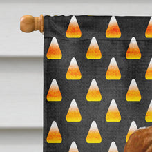 Load image into Gallery viewer, Sussex Spaniel Candy Corn Halloween Portrait Flag Canvas House Size