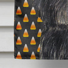 Load image into Gallery viewer, Affenpinscher Candy Corn Halloween Portrait Flag Canvas House Size