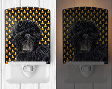 Load image into Gallery viewer, Affenpinscher Candy Corn Halloween Portrait Ceramic Night Light SS4304CNL