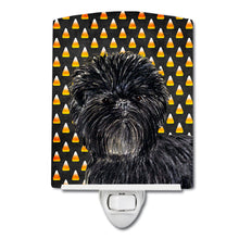 Load image into Gallery viewer, Affenpinscher Candy Corn Halloween Portrait Ceramic Night Light SS4304CNL