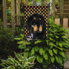Load image into Gallery viewer, Gordon Setter Candy Corn Halloween Portrait Garden Flag – Decorative Outdoor Yard Flag
